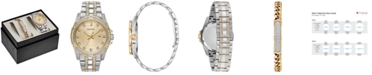Bulova Men's Two-Tone Stainless Steel Bracelet Watch 42mm Gift Set